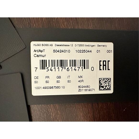 Hugo Boss Camur zip front water repellent wind resistant jacket in black Sz L - Picture 16 of 16